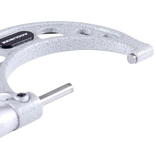 Accusize Industrial Tools 2-3" x 0.0001" Ultra-Precision Outside Micrometer, EG00-0003 | 2-3", Ultra-Precision, Carbide Tipped, M-Type, Resolution 0.0001", Ratchet Friction Thimble, Solid Storage Case