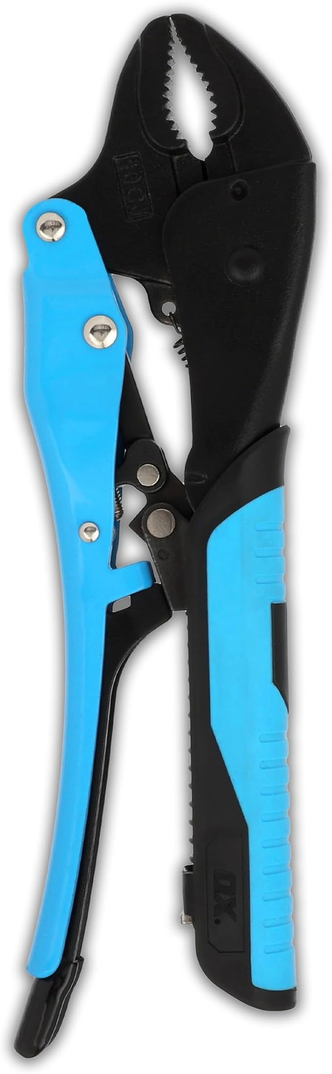 OX Pro 10 in Auto-Adjust Curve Jaw Pliers with Soft Grip | Auto-adjusting mechanism with pressure screw - ideal for plumbing, automotive & DIY tasks