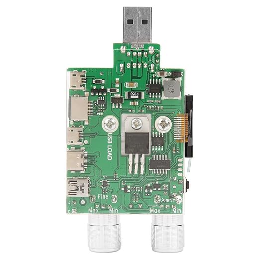 35W Adjustable USB Load Tester with LCD, Constant Current Electronic Load for Battery Voltage Capacity Testing