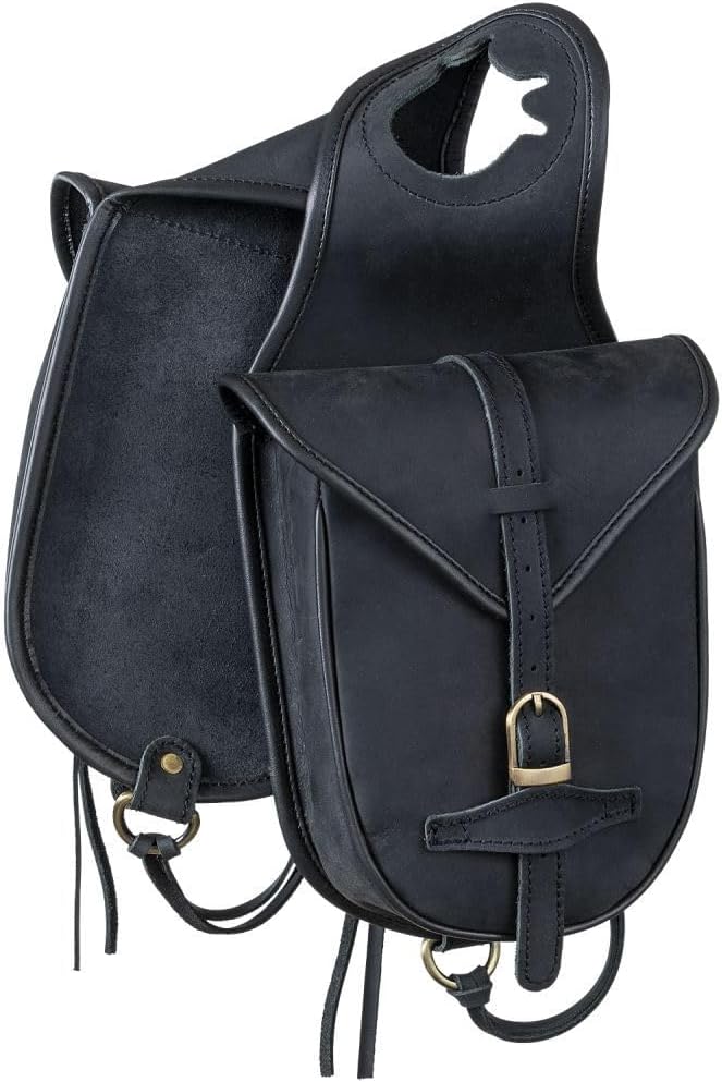 Tough 1 Soft Leather Horn Bag Black