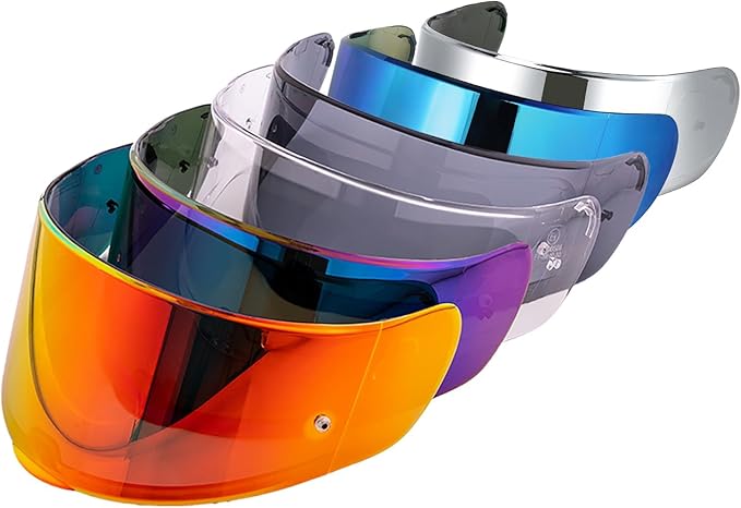 Helmet Visor Shield for SEDICI Strada II and Strada 3 /FF397/FF801Motorcycle Helmets Visor (Chrome Red)