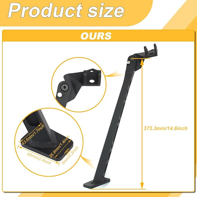 Kickstand Side Stand Fit for CR125R CRF250R CRF450X CRF450R | Aluminum, Motorcycle Foot Side Support