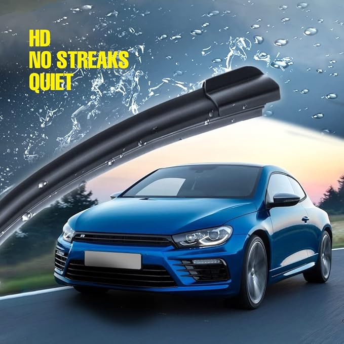 24"+19" Windshield Wiper Blades Replacement For VW Volkswagen Passat 2010-2006 Jetta 2010-2007 Eos 2016-2006 Golf 5 Golf 6,Automotive Replacement Windshield Wiper Blades For My Car-Top Lock 19mm