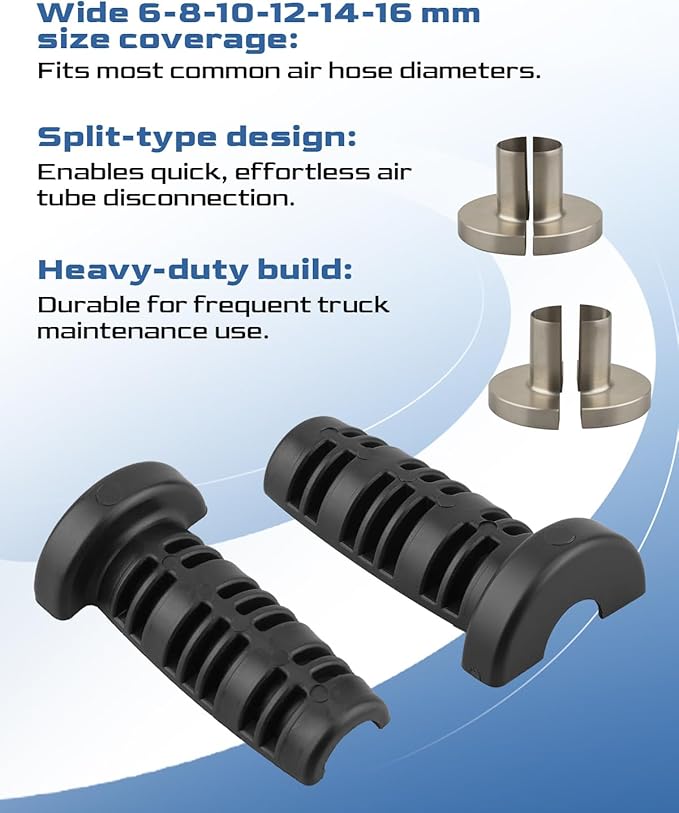 88800414 Air Hose Removal Tool Set 6–16mm, Fit for Volvo Renault Mack European Trucks, Split Air Tube Disconnect Tool (JD006-1 / JD006-2 / JD006-3)