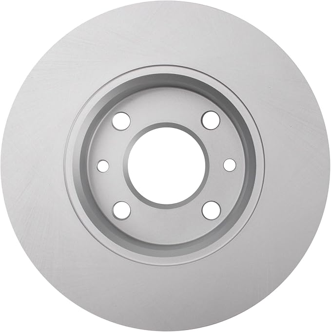 TRQ Rear Brake Rotor Set Solid G Coated Compatible with 2012-2019 Fiat 500