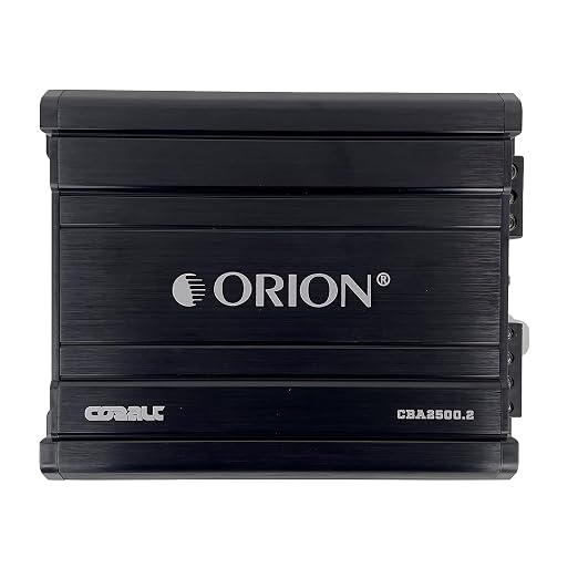 Orion Cobalt Series CBA2500.2 High Efficiency 2-Channel Class A/B Amplifier for Car Audio Stereo - 2500W Max, 350W RMS, 2/4 Ohm Stable, Adjustable Low/High Pass, Bass Boost, MOSFET Power Supply.