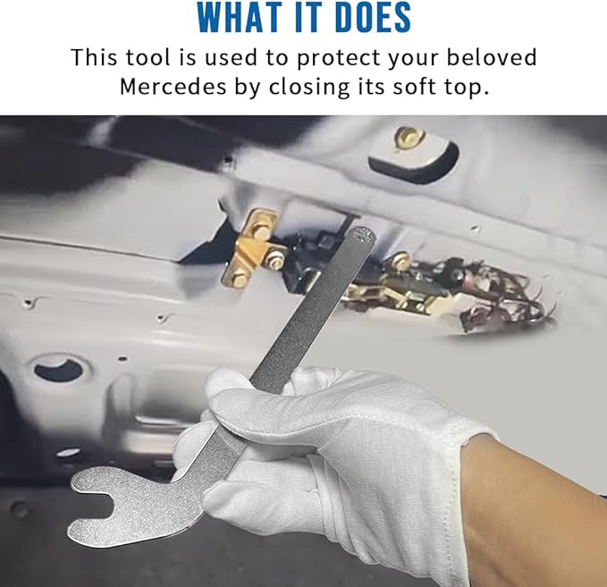 motoparty Soft Top Hand Operated Manual Override Tool CLK W208 A208 Replace for OEM Number A2088990080 Made of Stainless Steel
