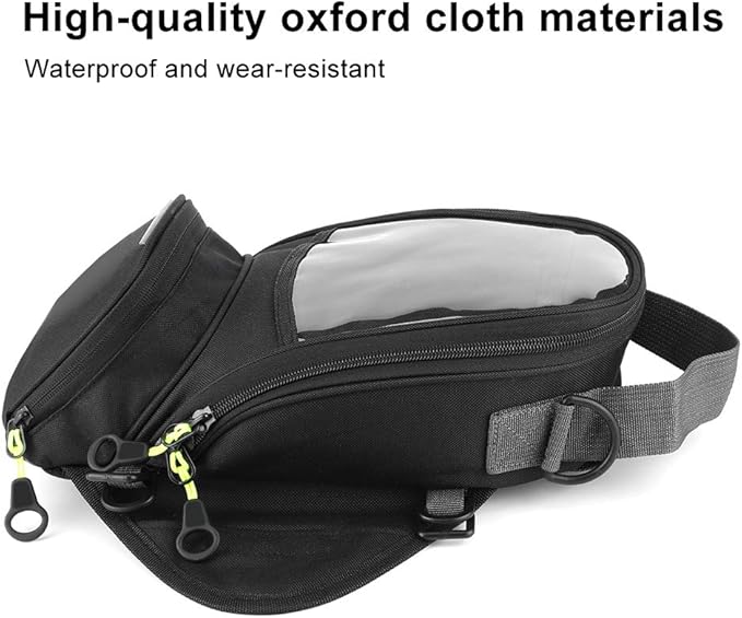 Tbest Tank Bag Motorcycle Magnetic,Bag Bags Fuel Navigation Saddlebag Large Transparent Window Motorcycle Backpack
