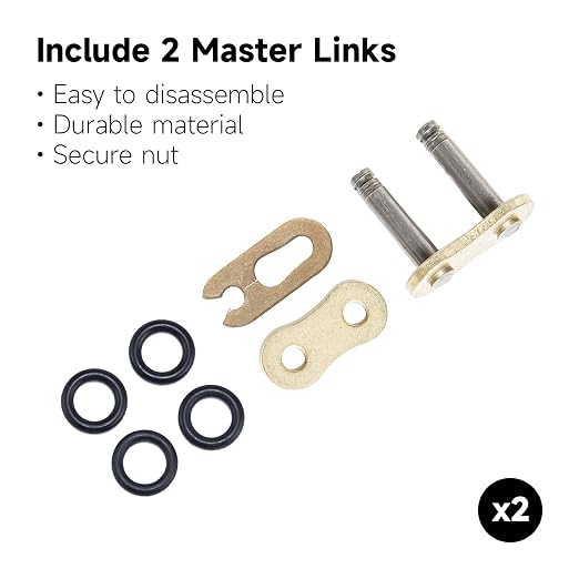 Gold 530 X-Ring Chain 110 Links with Connecting Master Link and Chain Breaker (530HX-110L Chain Breaker Set)