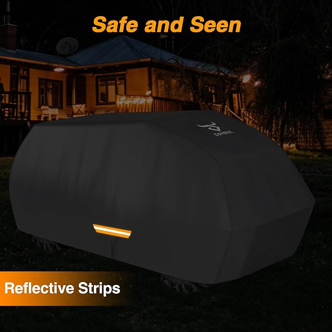 EVRBUL Heavy Duty 420D ATV Cover Windproof Quad Cover 96.5″L×50″W×46″H Compatible with Can-Am Polaris Suzuki Honda All Weather Waterproof and Dustproof 4 Wheeler Cover