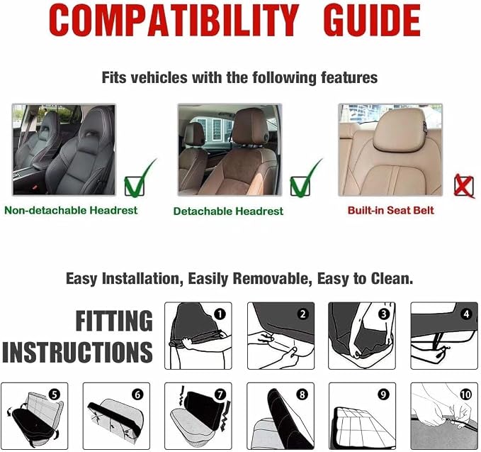 AFPANQZ 11 Pieces Car Accessories Set Sea Turtle Car Seat Covers Full Set with Hand Brake Cover + Gear Shift Knob Cover + Seat Belt Pads + Car Coaster + Steering Wheel Cover Blue Interior Decor