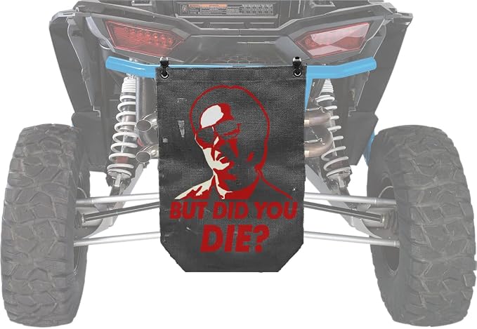 Universal UTV/Marine/Outdoor Mesh Bag "But Did You Die" Design in Red (TB-BDYD-R)