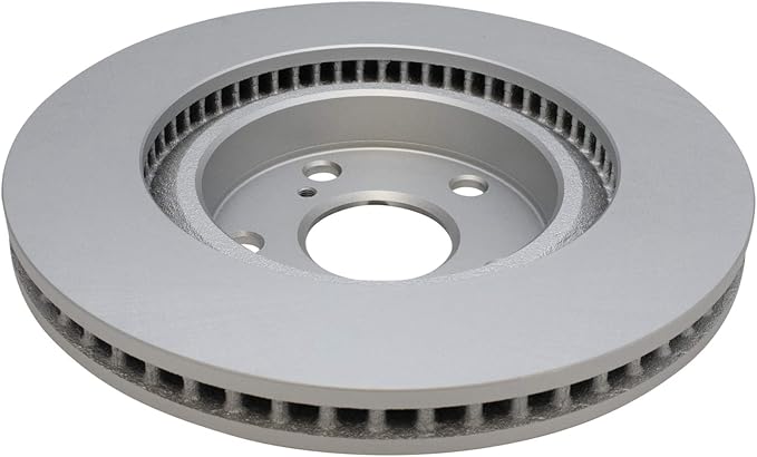 TRQ Front Brake Rotor Set Coated Compatible with 08-18 Toyota Avalon 07-17 Camry 09-18 RAV4 Japan Built Models 1st VIN Digit J 07-18 Lexus ES350 13-18 ES300h
