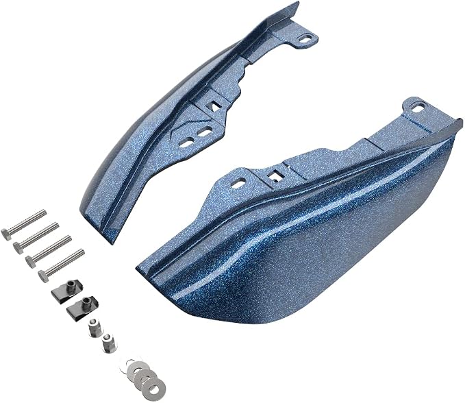 Advanblack 2024 RG Mid Frame Air Deflectors Compatible for Harley Touring Street Glide, Road King, Electra Glide, 2009-2025(Cosmic Blue Pearl)