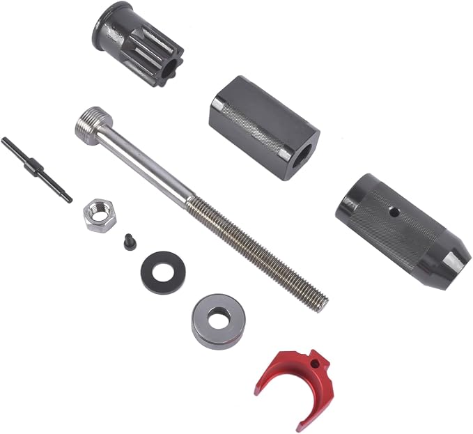 9U-6891 Injector Sleeve Cup Remover Installer Set & 9U-7227 Injector Height Tool & J-38587-A Engine Barring Socket Tool Replacement for CAT Caterpillar 3406E C-15 C-16 Engine