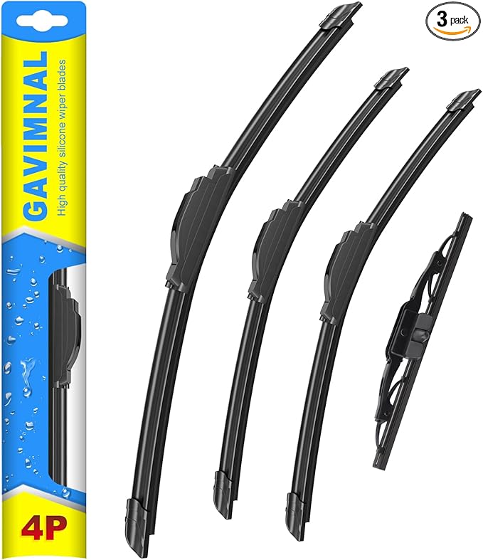 Gavimnal® 16"+14"+14"+10" Silicone Wiper Blades Replacement For Toyota FJ Cruiser 2007-2014,All-Season Front Rear Windshield Wiper Blades(Set of 4)