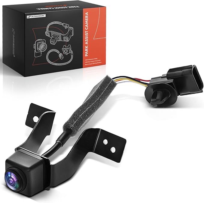 A-Premium Front View Backup Camera Compatible with Nissan | Parking Camera for 2017 2018 2019 2020 Pathfinder - Replace# 284F19PJ1A