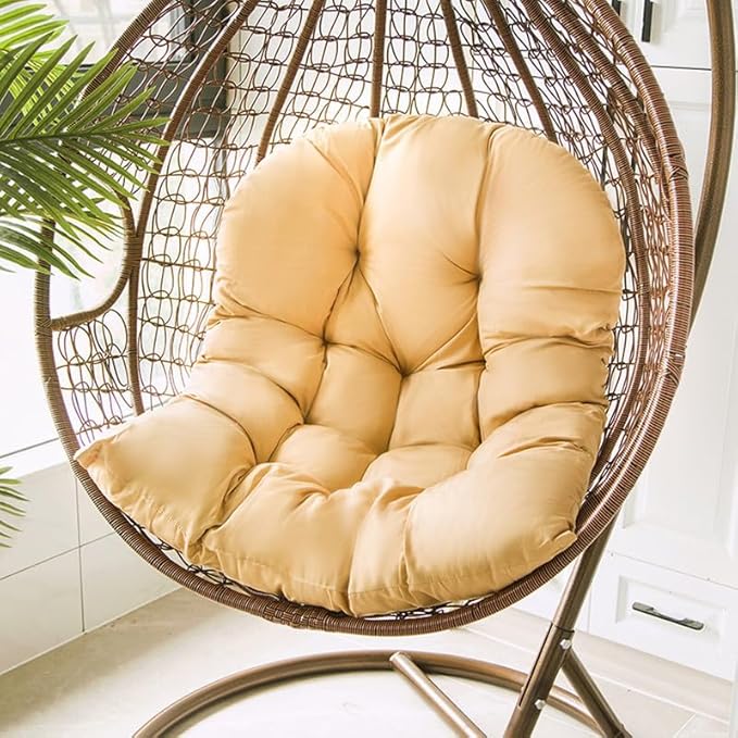 Hammock Swing Chair Cushion, Hanging Basket Seat Cushion Pillow, Soft Hanging Egg Chair Back Cushions Pads, for Indoor and Outdoor Garden Offices