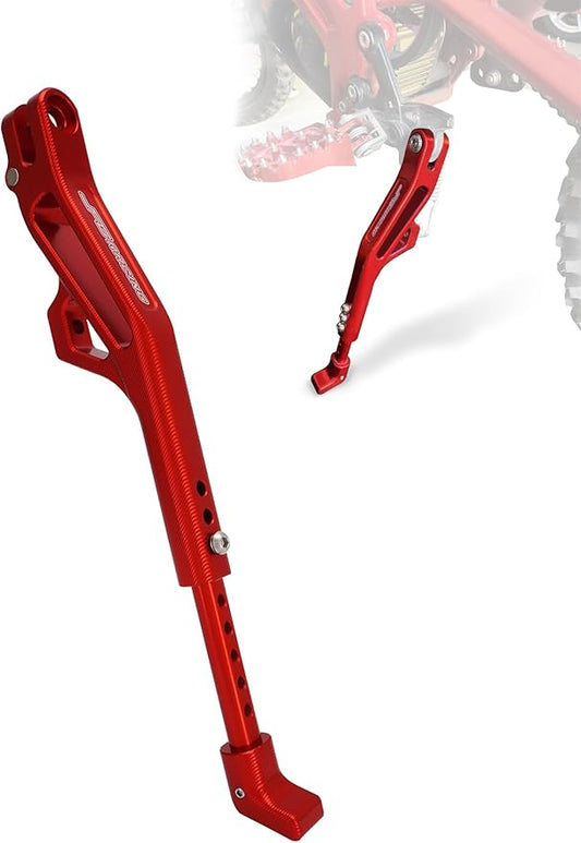 JFG RACING Kickstand for Edirt Bike,CNC Foot Pegs Kick Stand for Electric Dirt Bike Surron Light Bee X and S/E Ride Pro S SS SR/Talaria Sting/X160/X260-Red