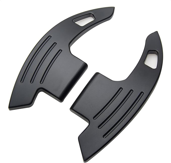 Steering Wheel Accessories Shift Paddle Shifter Extension Aluminum Alloy Trim Cover compatible with FORD MUSTANG 2015 2016 2017 2018 2019 2020 2021 Car Accessories Black