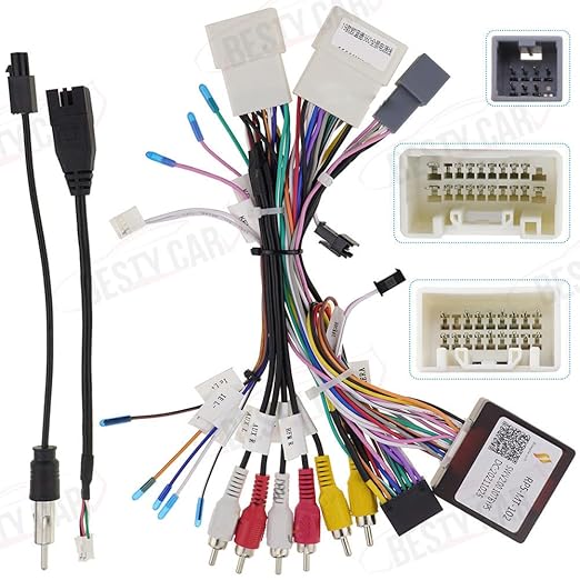 16pin Car Stereo Wiring Harness Adapter with Canbus Box for Mitsubishi Outlander Pajero Support OEM Rockford Amplifier Camera SWC USB