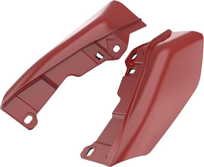 Color - Matched Mid Frame Air Deflectors Heat Shield, Perfectly Fit for Harley Touring Models 2009-2026 Red Hot Sunglo