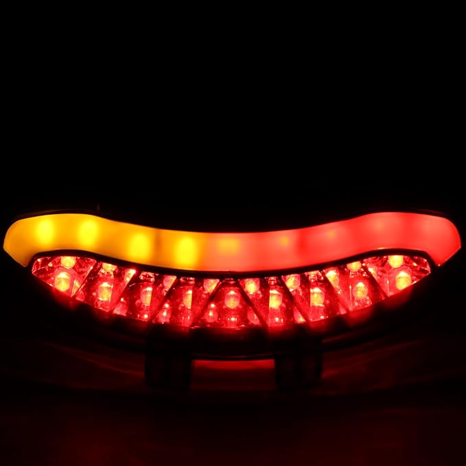 Motorcycle Taillight For Triumph Speed Triple1050 Daytona 675,Clear | LED Integrated Turn Signal Blinker Brake Taillight For Speed triple 1050 2011-2015, DAYTONA 675 2005-2010