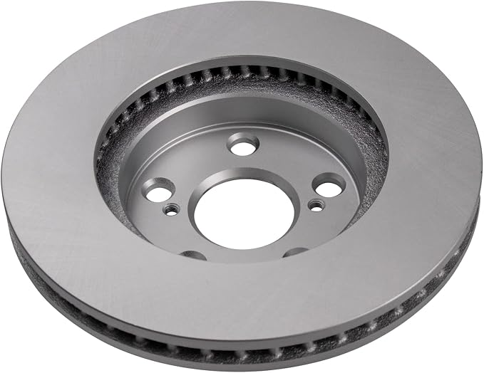 TRQ Front Brake Rotor Set G Coated Vented Compatible with 2011-2017 Lexus CT200h 2010-2015 Toyota Prius 2012-2015 Prius Plug-In
