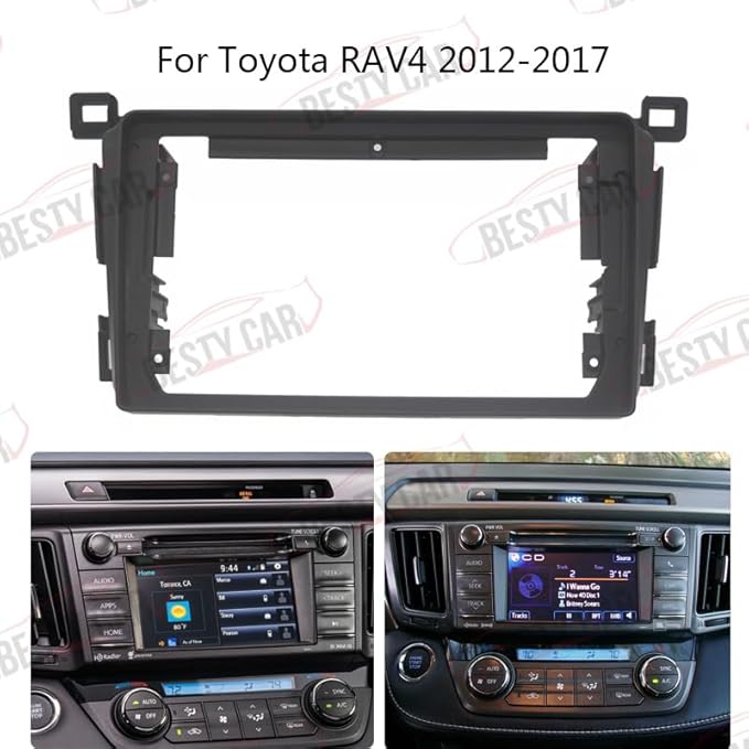 Fits for Toyota RAV4 2013-2018 Car Radio Stereo Fascia Frame Double DIN 9 inch Dash Installation Mounting Kit