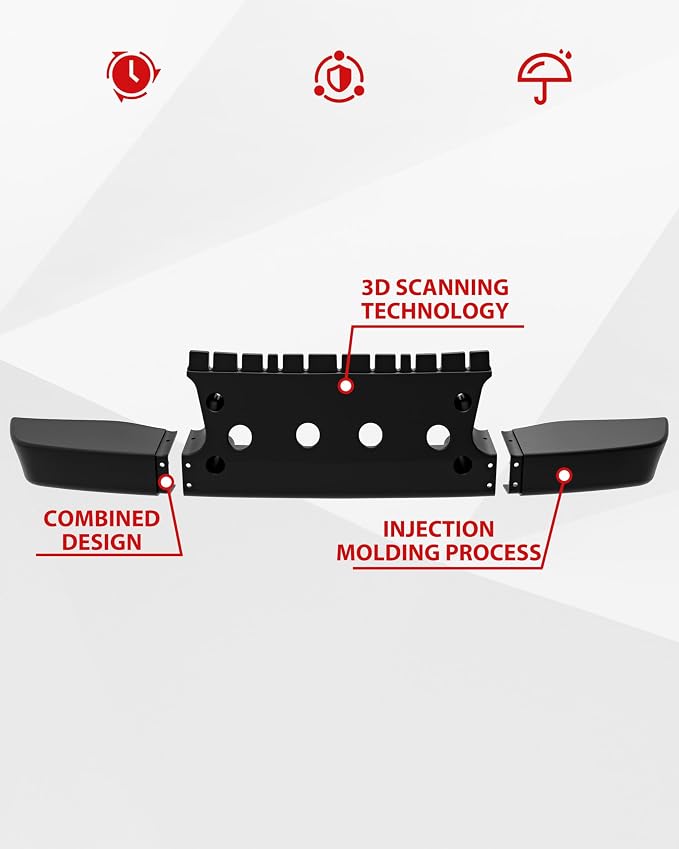 SAUTVS Front Fascia Plastic Front Body Bumper Grill for Polaris Sportsman 500 Xplorer Magnum 500 1995-2008 Accessories, Replace #5432155-070