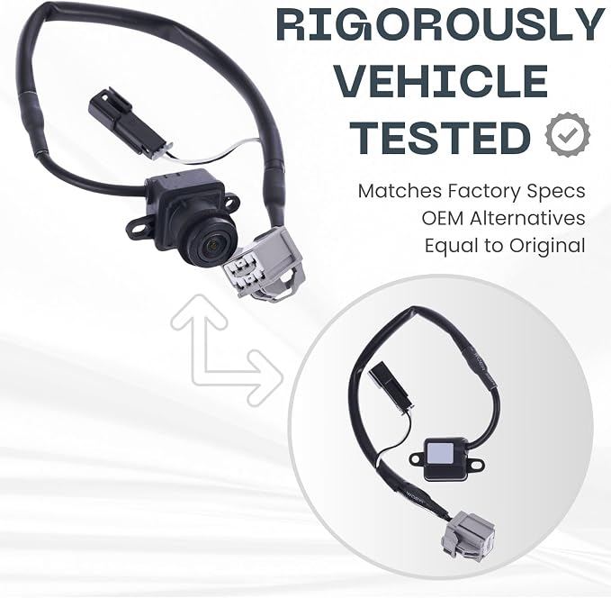 Rear View Backup Camera Fits 2011-2013, 2014-2016, 2017-2020 Dodge Journey | Rear Tailgate Mounting, Parking Cam Fits OE 56054158AB 56054158AC 56054158AD 56054158AE 56054158AF 56054158AG, backup monitor