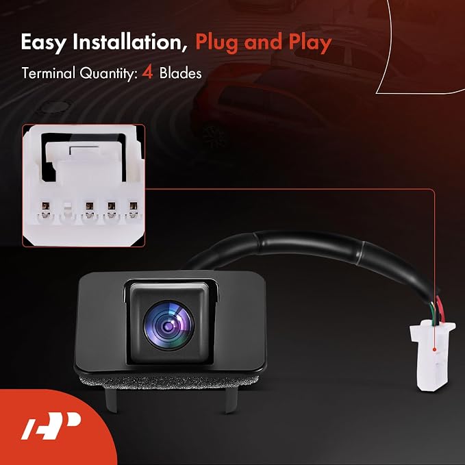A-Premium Rear View Backup Camera Compatible with Toyota & Scion | Parking Camera for 2016-2020 Yaris, 2017-2018 Yaris iA, 2016 iA - Replace# 86790WB002