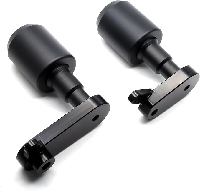 MZS Motorcycle Frame Sliders, Falling Crash Protector Guards No Cut Kits Black Compatible with ZX6R ZX-6R 2009 2010 2011 2012