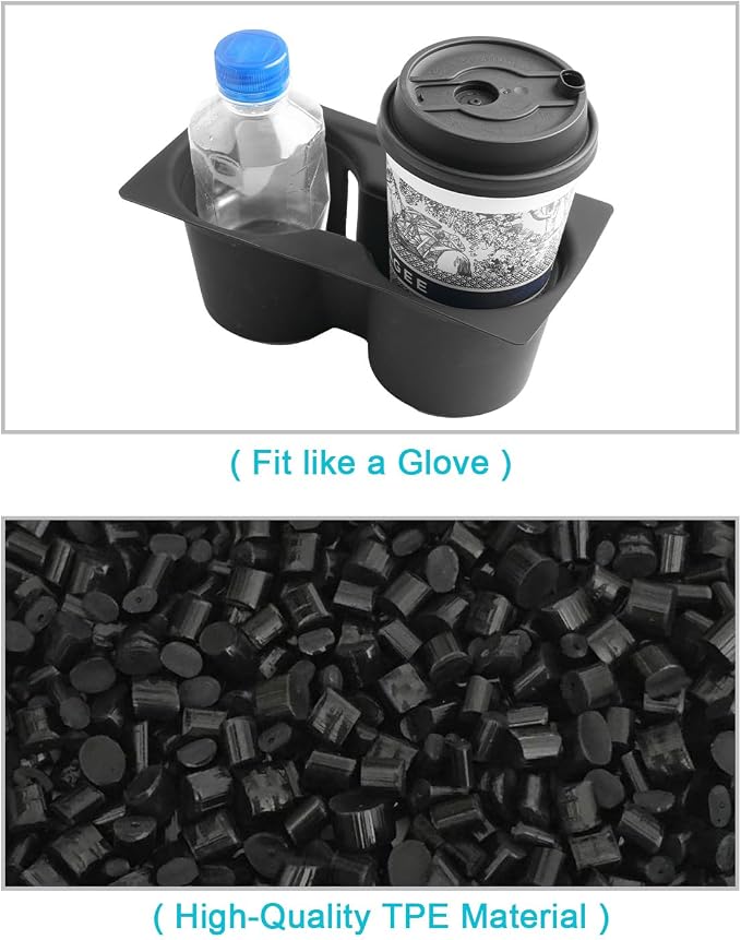 CDEFG for 2026 Mazda CX5 Center Console Organizer Cup Holder Cover | 2026 Mazda CX-5 (S/Select/Preferred/Premium/Premium Plus) Accessories Silicone Front Cup Holder Insert