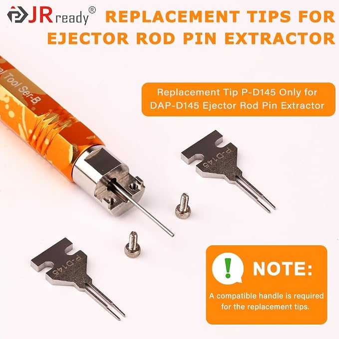 JRready ST5279 2PCS P-D145 Replacement Tips for DAP-D145 Ejector Rod Pin Extractor-Terminal Release Tool Accessories Suit for Molex Micro-Fit 3.0 (MX3.0) Male Terminal,AMP Micro Mate-N-Lok Series