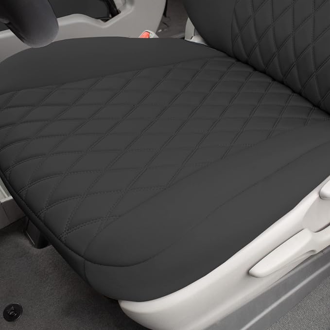 FH Group Custom Fit Car Seat Covers Specifically Made for 2011-2020 Toyota Sienna 7 Seater with Ultraflex Neoprene Water Resistant Automotive Seat Covers - Full Set Black