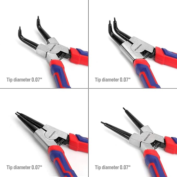 WORKPRO 4-Piece Snap Ring Pliers Set & WORKPRO 2-Piece Mini Pliers Set