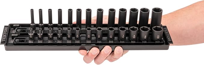 TEKTON 1/4 Inch Impact Socket Set, 26-Piece | SID90200