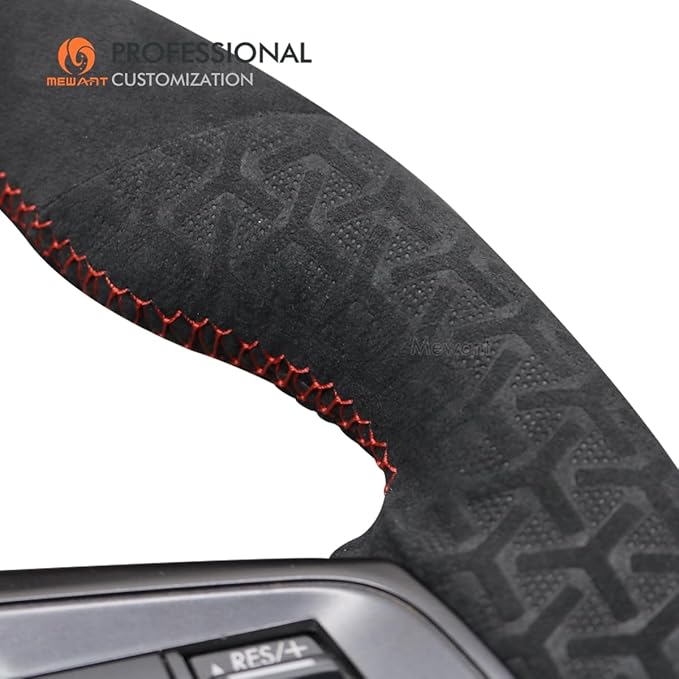 MEWANT Steering Wheel Cover for Subaru WRX 2015-2021 / WRX STI 2015-2021 Steering Wheel Cover Accessories