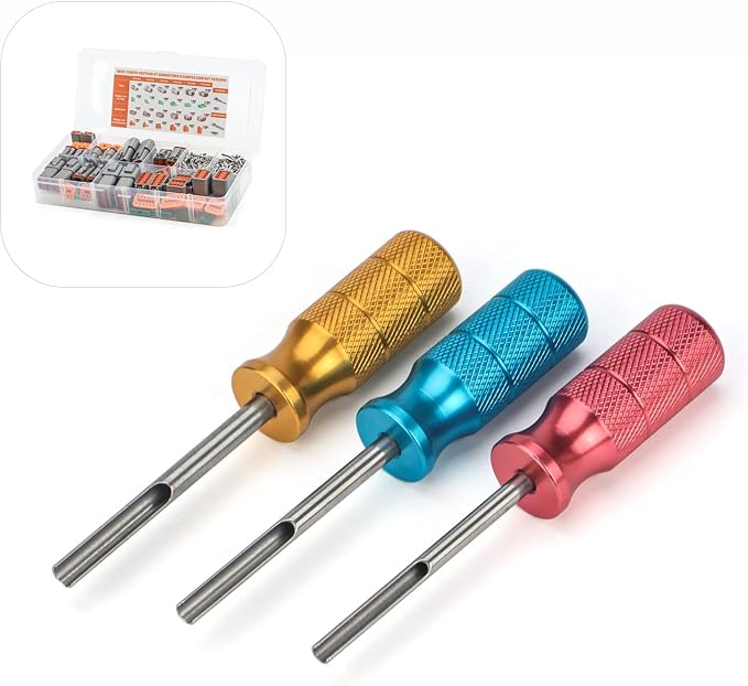 iCrimp 2,3,4,6,8 and 12 Pin Deutsch DT Connectors c/w Extraction Removal Tool Kit