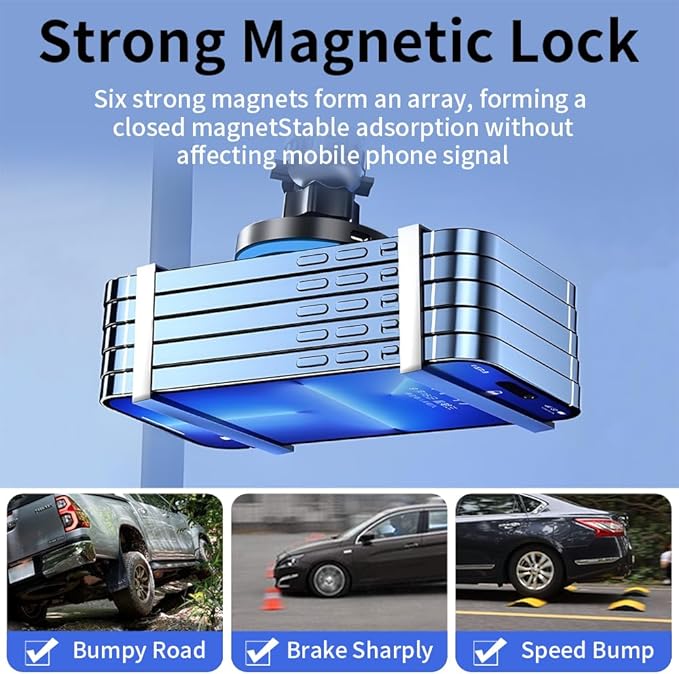 Car Magnetic Phone Mount for Toyota Highlander 2020-2026 Limited Platinum [only for 12.3 inch Touch Screen ] Auto Accessories Best Cellphone Holder Fast 15W Wireless Charger Cell Phones Charging Stand