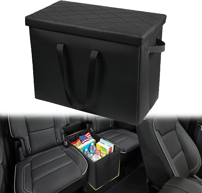 Car Backseat Organizer for Chevrolet Traverse 2018-2025, Backseat Box Console Organizer for Children's Toys, Baby Supplies, Snack Organiser, Travel Dual Storage Organizerc