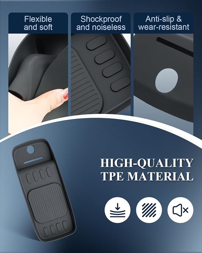 BIBIBO for 2026 Palisade Silicone Charging Mats 2026 Hyundai Palisade (SE, SEL, SEL Convenience, SEL Premium, XRT Pro, Limited, Calligraphy) Center Console Insert Wireless Charging Mats