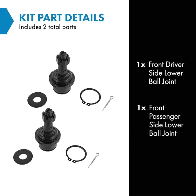 TRQ Front Lower Ball Joint Set Compatible with 2003-2006 Ford Expedition Lincoln Navigator