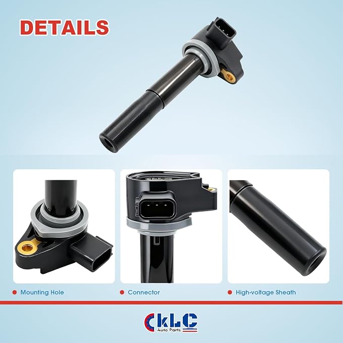 KLC Set of 4 Ignition Coil Pack Compatible with Mercury Verado Outboard 75 80 90 100 115 EFI 135 150 175 200 225 250 275 300 350 HP Replacement 8M0039809 19005251 12582000 339880615T01 880615T01