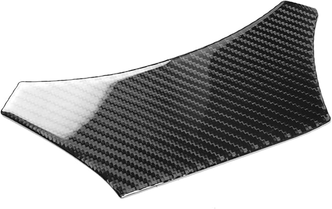 Unifizz Real Carbon Fiber Steering Wheel Base Trim Cover for Corvette C7 2014-2019, Retractable Upper Base Cover Trim, Sporty Interior Enhancement