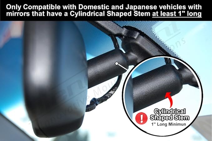 BlendMount Aluminum Radar Detector Mirror Mount for Uniden R7/R8/R8w - Compatible with Most American and Asian Vehicles - Made in USA - Looks Factory Installed, BR7-2001R