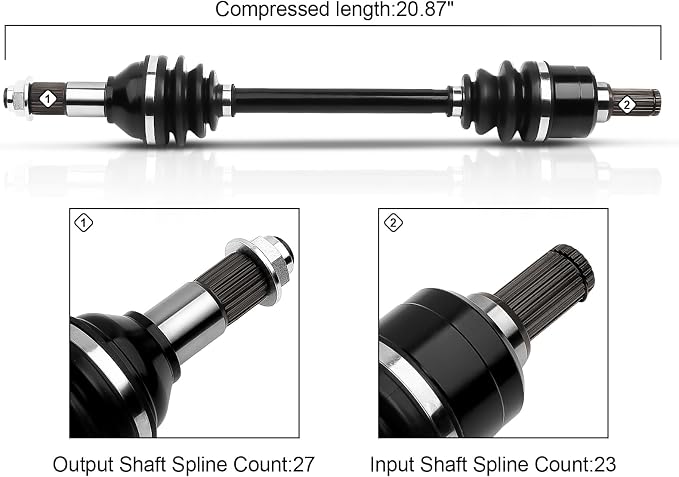 Rear Left Right CV Axles set for 2009 2010 2011 2012 2013 2014 For Yamaha Grizzly 550,2007-2013 For Yamaha Grizzly 700,2017-2021 For Yamaha Kodiak 700