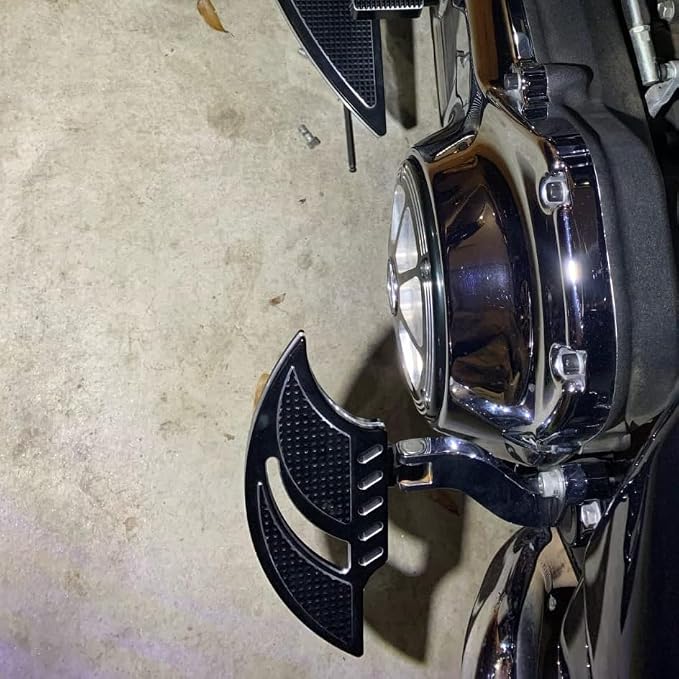 Motorcycle Floorboards Aluminum Male Mount Foot Pegs Floor Board Black Fit for Harley Touring Electra Glide Road Glide Road King Dyna Sportster 1 Pair