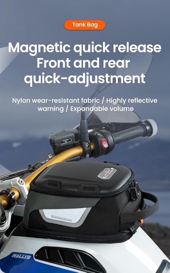 Loboo Tank Bag Ring Quick Disassembly And Non-Contact With The Paint Surface Of The Fuel Tank Will Not Damage The Paint Surface, Compatible With Kawasaki Versys 650 1000 Z1000 Z 900 RS